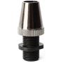 Retro Metal 20 Pcs Strain Relief Cord Connector Pendant Lighting Cord,PRUNLLA Aluminum Threaded Cord Grip Wire Clamp for Handmade Lighting,Lamps,Pendant (Glossy Black)
