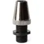 Retro Metal 20 Pcs Strain Relief Cord Connector Pendant Lighting Cord,PRUNLLA Aluminum Threaded Cord Grip Wire Clamp for Handmade Lighting,Lamps,Pendant (Glossy Black)