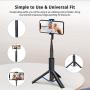 ATUMTEK Bluetooth Selfie Stick Tripod, Mini Extendable 3 in 1 Aluminum Selfie Stick with Wireless Remote and Tripod Stand 360° Rotation for iPhone 12/11 Pro/XS Max/XS/XR/X/8/7, Samsung and Smartphone ATUMTEK Bluetooth Selfie Stick Tripod, Mini Extendable 3 in 1 Aluminum Selfie Stick with Wireless Remote and Tripod Stand 360° Rotation for iPhone 12/11 Pro/XS Max/XS/XR/X/8/7, Samsung and Smartphone