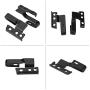 Wiper Blade Adapter, 3392390298 2 Pcs Metal Car Automotive Front Windshield Wiper Arm Adapter Mounting Kit Universal Black with Mounting Screws