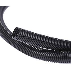 Alex Tech 25ft – 1/2 inch Split Wire Loom Tubing Wire Conduit – Black