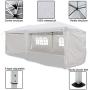 Goutime 10x20 Feet Ez Pop Up Canopy Instant Tent Shelter with 4Pcs 10Ft Removable Sidewalls for Outdoor Christmas Party Events