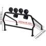 INJORA Metal Roll Cage Bucket with 6 LED Lights for RC Crawler Axial SCX10 D90 Tamiya CC01