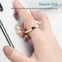 Finger Ring Stand,WATACHE 2 Pack Luxury Glitter Diamond Universal Metal Finger Ring Grip Holder Kickstand for iPhone Xs Max Xr X 8 7 6 6s Plus 5s,Galaxy S10 Plus S8 S7 S6 Note,All Smartphone,Pink/Bow