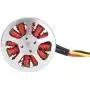 VGEBY Brushless Motor, 5010-360KV 1PCS Metal Outdoor Big Load Multiaxis Thick Line Hollow Cover Double Bearing Brushless Motor(Negative Tooth)