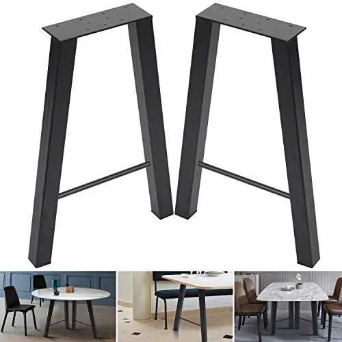 22inch Set of 2 Industrial Rustic Type Steel Table Legs 22”x15” Dining Table Legs 22”Height 15”Wide Metal Iron Chair Bench Coffee Table Legs Baking Finish 22inch Set of 2 Industrial Rustic Type Steel Table Legs 22”x15” Dining Table Legs 22”Height 15”Wide Metal Iron Chair Bench Coffee Table Legs Baking Finish