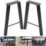 22inch Set of 2 Industrial Rustic Type Steel Table Legs 22”x15” Dining Table Legs 22”Height 15”Wide Metal Iron Chair Bench Coffee Table Legs Baking Finish