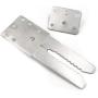 Logentic Sectional Sofa Connectors, 2 Pack Metal Snap Couch Connectors with Mounting Screws