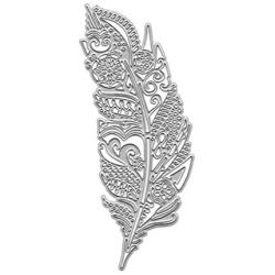 Feather Leaf Metal Die Cuts, Cutting Dies Cut Stencils for DIY Scrapbooking Photo Album Decorative Embossing Paper Dies for Card Making Template