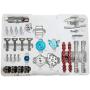 HMANE All Metal Car Inline Four Cylinder Engine Model Mini Assemble Engine Kit Education Toy for Adult