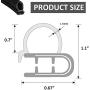 VUAOHIY Door Rubber Seal Strip Trim Seal with Side Bulb for Cars,Trucks, Boats, RVs and Home Applications, Car Door Weather Striping (20Ft)