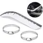 Cobella Universal Motorcycle Exhaust Heat Shield Silver Metal Heel Guard Exhaust Muffler Pipe Cover for Automotive, Motorcycle Motorbike Cobella Universal Motorcycle Exhaust Heat Shield Silver Metal Heel Guard Exhaust Muffler Pipe Cover for Automotive, Motorcycle Motorbike