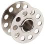 Tinksky 20pcs 20mm Diameter Domestic Sewing Machine Metal Bobbins for Brother Singer Toyota Janome (Silver)