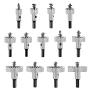 HSS Hole Saw Kits for Metal, Rocaris 13 pcs High-Speed Steel Hole Saw Cutting Kit Drill Bits Opener Cutter Tool for Stainless Steel,Copper, Iron 16~53mm