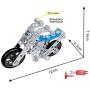 Alloy Motorcycle Building Block Toys, Creative Metal, Simulation Construction Toys Sets STEM Learning Toys, Best Gifts for Boys and Girls.