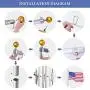 Yeshom 25 FT Upgraded Sectional Aluminum Flagpole 15 Gauge 24-30mph 3x5 US American Flag Ball Fly 2 Flags Outdoor Yeshom 25 FT Upgraded Sectional Aluminum Flagpole 15 Gauge 24-30mph 3x5 US American Flag Ball Fly 2 Flags Outdoor