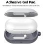 elago Silicone Case Designed for Samsung Galaxy Buds Plus Case (2020) / Galaxy Buds Case (2019) - (Top - Light Grey/Bottom - Dark Grey Translucent)