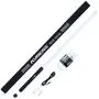 KYBERS RGB 11 Colors Changeable Lightsaber Metal Aluminum Hilt Light Saber with 3 Mode Sound Force FX Dueling Lightsaber Black hilt (Basic-SC-Black-RGB)