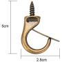Jetec Metal Cup Hooks Dropped Ceiling Hooks Suspended Ceiling Hooks Screw Loop Hooks Christmas Light Hooks