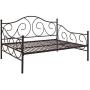 DHP Victoria Daybed, Full Size Metal Frame, Multi-functional Furniture, Bronze
