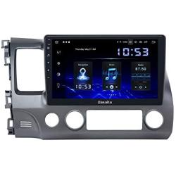 Dasaita 10 inch Screen Android 10.0 Car Stereo for Honda Civic 2006 to 2011 Radio Built-in Carplay Android Auto GPS Single Din Navigation 4G Ram 64G ROM DSP System 15Band EQ Multimedia