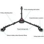 Neewer Photography Tripod Dolly, Heavy Duty with Larger 3-inch Rubber Wheels, Adjustable Leg Mounts and Carry Bag for Tripods, Light Stands for Photo Video Lighting, Load up to 50 pounds