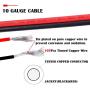 iGreely 10 Gauge SAE Power Automotive Extension Cable SAE to SAE Quick Disconnect Wire Harness SAE Connector for Solar Panel Battery Tender Motorcycle Cars Tractor 10 AWG 1M/3.3Ft