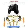 QINGYA Replaceable Controller Parts Compatible 18-in-1 Xbox One Elite Controller Accessories Set New Brand Controller Parts Compatible Replaceable Sets for Xbox One Elite (18-in-1 Gold)