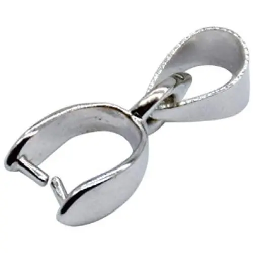 YUEKUI 100 Pinch Clasp Bails Dangle Charms Jewelry Findings Pendant Bail Pinch Connectors (100Pcs Platinum Plating 0.59 inches) YUEKUI 100 Pinch Clasp Bails Dangle Charms Jewelry Findings Pendant Bail Pinch Connectors (100Pcs Platinum Plating 0.59 inches)