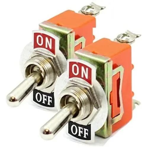 DEVMO 2PC 12V Heavy Duty Toggle Flick Switch ON/Off Car Boat SUV Dash Light Metal SPST DEVMO 2PC 12V Heavy Duty Toggle Flick Switch ON/Off Car Boat SUV Dash Light Metal SPST