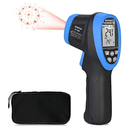 BTMETER BT-1800 Pyrometer -58°F ~3272°F (-50 ~ 1800℃) DS 50:1 Infrared Thermometer Gun for Metal Melting Furnace Forge Kiln Temperature Tester(NOT for Human Temp) BTMETER BT-1800 Pyrometer -58°F ~3272°F (-50 ~ 1800℃) DS 50:1 Infrared Thermometer Gun for Metal Melting Furnace Forge Kiln Temperature Tester(NOT for Human Temp)