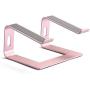Soundance Laptop Stand, Aluminum Computer Riser, Ergonomic Laptops Elevator for Desk, Metal Holder Compatible with 10 to 15.6 Inches Notebook Computer, Rose Gold