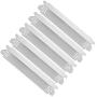 Heat Plate Shields for Nexgrill 720-0830H, 5 Burner 720-0888, 720-0888N, 6 Burner 720-0896B, 720-0898 Gas Grill Burner Cover, Stainless Steel Heat Tent Flame Tamer- Thickened upgrade 5 pack