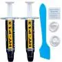 HY-P13 Thermal Paste Kit, Thermal Conductivity 13.4W/mK, High Performance Thermal Compound Carbon Based Heatsink Paste, Thermal Cooling Compound for SSD CPU GPU LED All Coolers HY-P13 Thermal Paste Kit, Thermal Conductivity 13.4W/mK, High Performance Thermal Compound Carbon Based Heatsink Paste, Thermal Cooling Compound for SSD CPU GPU LED All Coolers