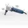 Electric Metal Nibbler, ZFE 380W Electric Sheet Steel Nibbler Metal Shear with 1700RPM High Speed Rotor for Cutting Stainless Steel, Aluminium, Plastic