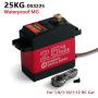ZOSKAY Waterproof High Torque Metal Gear Standard Digital Servo 25KG/0.13S 6.8V for 1/8 1/10 RC Cars(Control Angle 180)