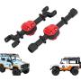 Dilwe Front Axle Housing, Metal Front Rear Axle Housing Accessory Part for MN90/ MN91/ MN45 RC Car Model( Black)