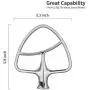 Burnished Stainless Flat Beater for KitchenAid 4.5-5 Qt. Tilt-Head Stand Mixers Accessory Dishwasher-Safe Blade by Gvode