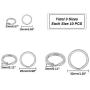 UNICRAFTALE About 30pcs Split Key Rings Stainless Steel Key Ring Metal Split Key Chain Ring Parts Flat Key Chain Rings Stainless Steel Color for Crafts Home Car Keys Organization
