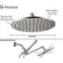 G-promise All Metal Dual Shower Head Combo | 8& Rainfall Shower Head, Handheld Shower Wand | Smooth 3-way Diverter | with Adjustable Extender - An Upgrade of Shower Experience (Brushed Nickel) G-promise All Metal Dual Shower Head Combo | 8& Rainfall Shower Head, Handheld Shower Wand | Smooth 3-way Diverter | with Adjustable Extender - An Upgrade of Shower Experience (Brushed Nickel)