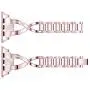 AiiKo Compatible with Apple Watch 38mm 40mm Bands Women,X Link Stainless Steel Metal Bracelet with Bling Rhinestone Jewelry Replacement for Apple Watch Series 4/3/2/1,Rose Pink AiiKo Compatible with Apple Watch 38mm 40mm Bands Women,X Link Stainless Steel Metal Bracelet with Bling Rhinestone Jewelry Replacement for Apple Watch Series 4/3/2/1,Rose Pink