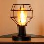Magland Small Lamp Retro Industrial Lamps Metal Shade Table Lamp Black UL Listed