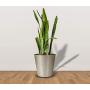 Monarch Abode 19444 Pewter Hand Hammered Garden Pot Planter