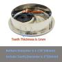DGOL 5 pcs 1-7/8 inch (48MM) Metal Desk Grommet Cable Cord Wire Hole Cover Outlet Port (Brushed Silver)