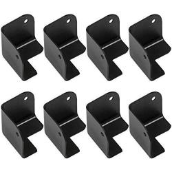 MIYAKO USA 8 Pack - 1.5'' Cabinets Speaker Corners Protector Black Squared Metal for Front of PA/DJ (21-812)