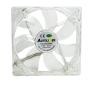 Autolizer Sleeve Bearing 120mm Silent Cooling Fan for Computer PC Cases, CPU Coolers, and Radiators - High Airflow, Quite, and Transparent Clear (RGB Quad 4-LEDs) - 2 Years Warranty