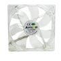 Autolizer Sleeve Bearing 120mm Silent Cooling Fan for Computer PC Cases, CPU Coolers, and Radiators - High Airflow, Quite, and Transparent Clear (RGB Quad 4-LEDs) - 2 Years Warranty