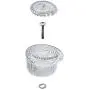 MOEN 100710 Collection Posi-Temp One Tub and Shower Replacement Handle Kit White and Chrome Knob Insert, 1 count, or Unfinished MOEN 100710 Collection Posi-Temp One Tub and Shower Replacement Handle Kit White and Chrome Knob Insert, 1 count, or Unfinished
