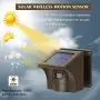 1/2 Mile Long Range Solar Wireless Driveway Alarm Outdoor Weather Resistant Motion Sensor & Detector-Security Alert System-Monitor & Protect Outside Property,No Need to Replace Battery