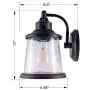 YaoKuem Outdoor Wall Lantern, Wall Sconce as Porch Lighting Fixture, E26 Medium Base, Metal Housing Plus Glass, Oil Rubbed Bronze Finish, Bulbs not Included YaoKuem Outdoor Wall Lantern, Wall Sconce as Porch Lighting Fixture, E26 Medium Base, Metal Housing Plus Glass, Oil Rubbed Bronze Finish, Bulbs not Included